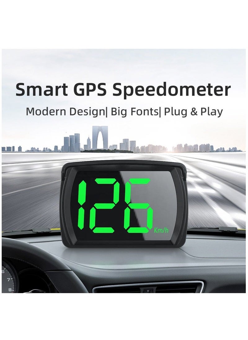 Generic - عرض رأس السيارة HUD شاشة عرض بيدو GPS جهاز قياس السرعة العالمي نظام تحديد المواقع عالي الدقة مناسب لجميع الطرازات - Image 1