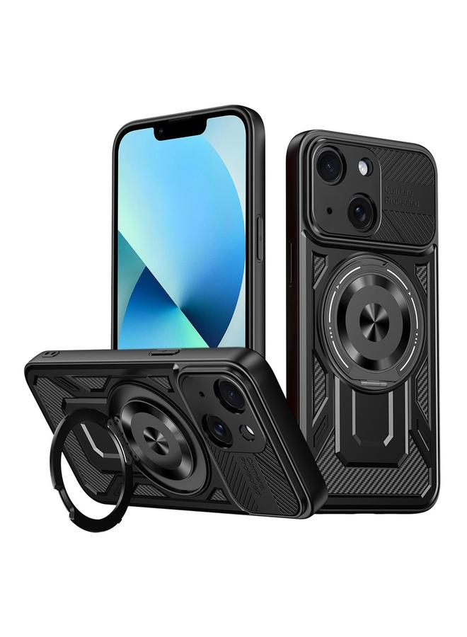 S-TOP Case For iPhone 13 Armor Rotating Holder MagSafe Phone Case - Image 1