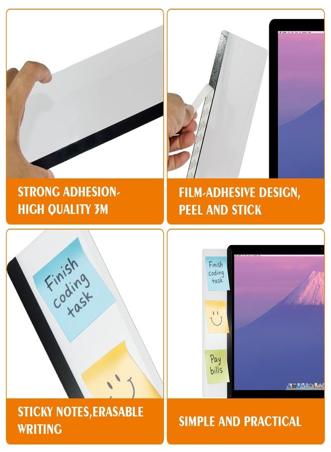 SimautHawk Office Desk Accessories, Monitor Memo Board, Office Supplies, for Office Decor, Women Men's Sticky Note Holder, Desk Decor, Cute Desk Accessories 1pcs Transparent Left (Left, 1) - Image 4