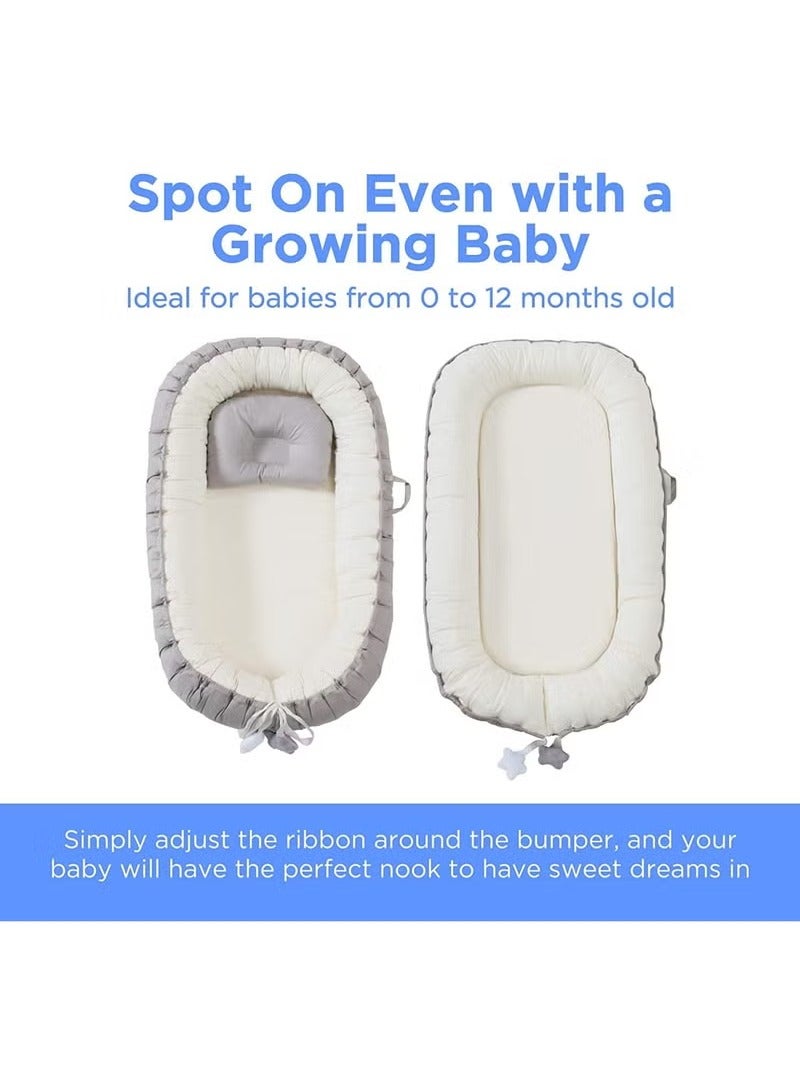 Baby Recliner for Newborns - Portable Crib Bed for Co-Sleeping - Comfortable Recliner Cushion and Snuggle Nest with Pillow - Baby Boys & Girls (0-12 months)  - Image 3