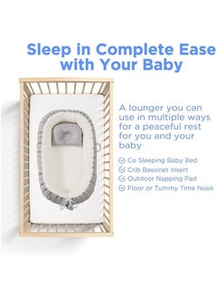 Generic Baby Recliner for Newborns - Portable Crib Bed for Co-Sleeping - Comfortable Recliner Cushion and Snuggle Nest with Pillow - Baby Boys & Girls (0-12 months)  - Image 4