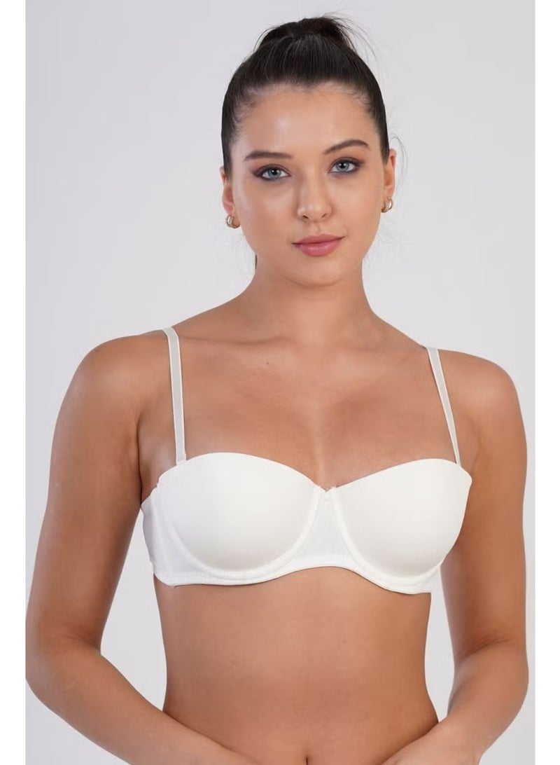 C&city Unsupported Strapless Bra C18020 Ecru - Image 1
