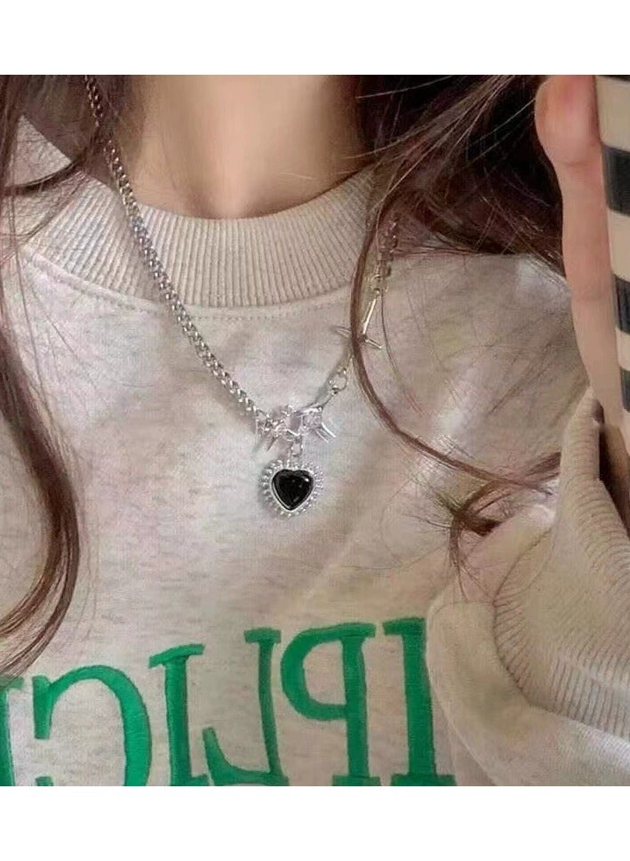 Goolsky Fade-Resistant Heart Necklace for Women – Minimalist Chic Sweet & Spicy Collarbone Chain, Premium Small-Brand Design  - Image 1