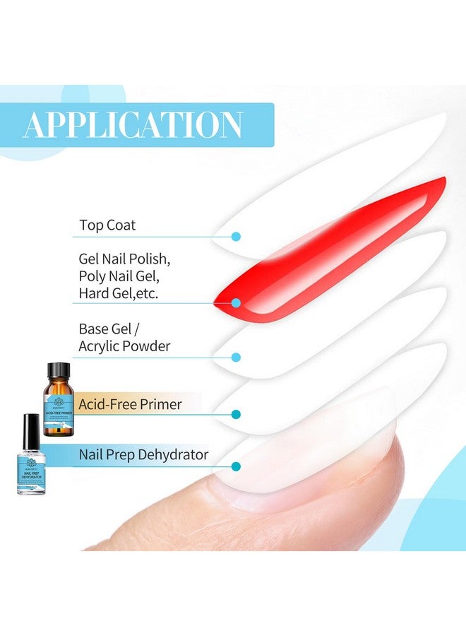 BORN PRETTY Natural Nail Prep Dehydrate and Bond Primer Acid-Free,15ml Dehydrator for Acrylic and Gel Nail Polish, Non Acid Primer for UV Gels Fast Dry Superior Bonding Agent Gift Box Set - Image 4