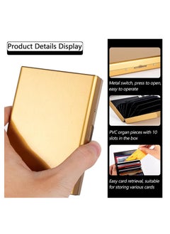 T NEWFUN Metal credit card holder 10 cards  - Image 4