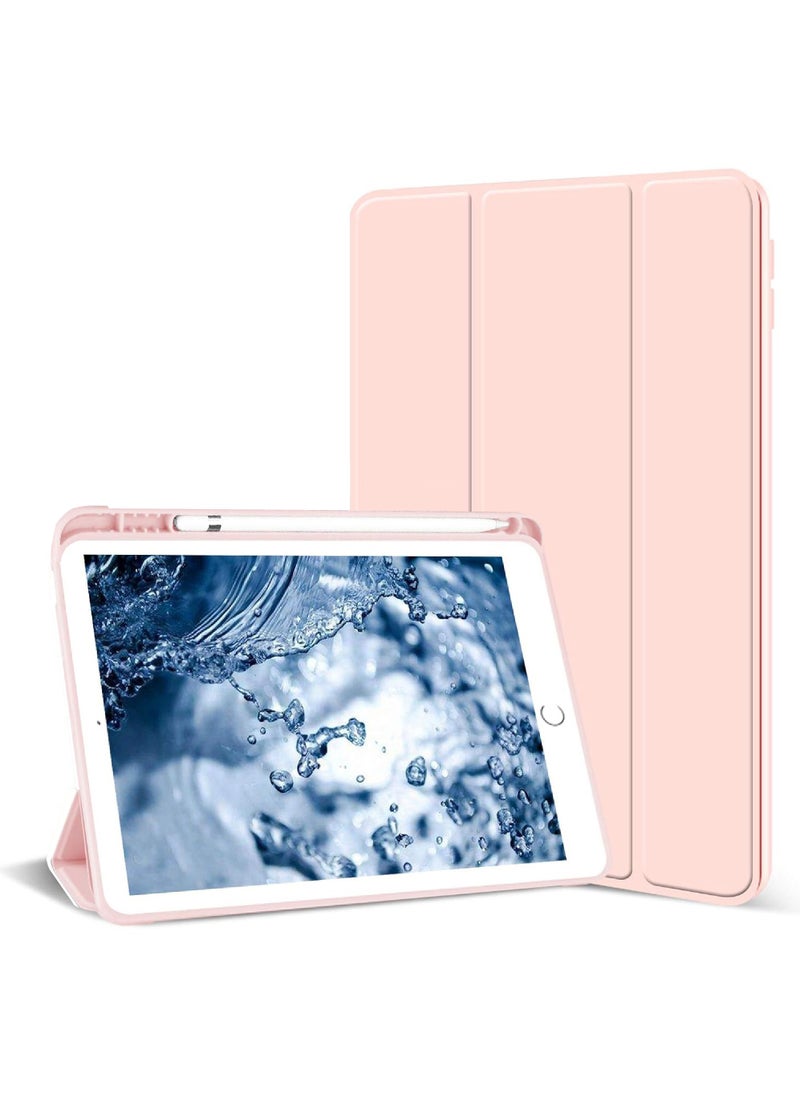 Rock Pow - Case for iPad (A16) 11th 11 inch 2025 Gen iPad 11 Case/Case for iPad 10th Generation 10.9 Inch 2022 Built-in Pencil Holder Flexible Back Cover,Trifold Stand, Auto Sleep Wake Rebound Series for iPad 2022 Model A2696 A2757 A2777 10th Gen 10.9 Inch/iPad 11th Gen 11" 2025 A3354, A3355, A3356 Pink - Image 1