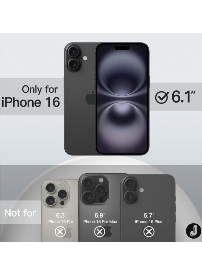 JAJEEK "Liquid Silicone Case for iPhone 16 (6.1-Inch) – Soft Touch, Anti-Scratch, Shockproof Cover with Microfiber Lining (Navy Blue)" - Image 2