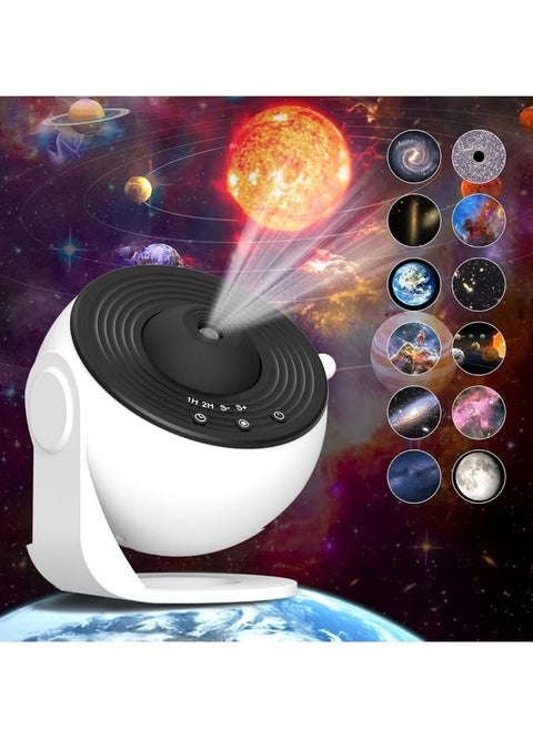 12 In 1 Galaxy Projector For Bedroom Star Projector Galaxy Light Adjustable Knob 12 Film Discs Planetarium Projector For Kids And Adults 360° Rotating Galaxy Projector Night Light Table Lamp Bedside Lamp