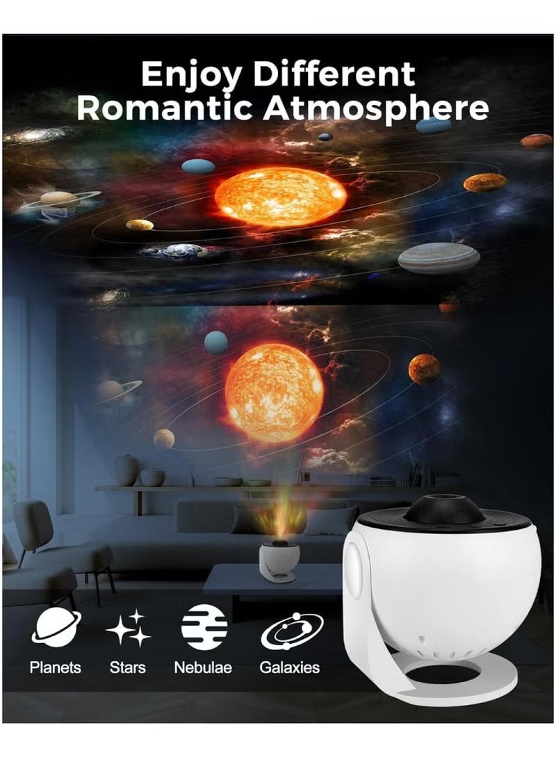 12 In 1 Galaxy Projector For Bedroom Star Projector Galaxy Light Adjustable Knob 12 Film Discs Planetarium Projector For Kids And Adults 360° Rotating Galaxy Projector Night Light Table Lamp Bedside Lamp