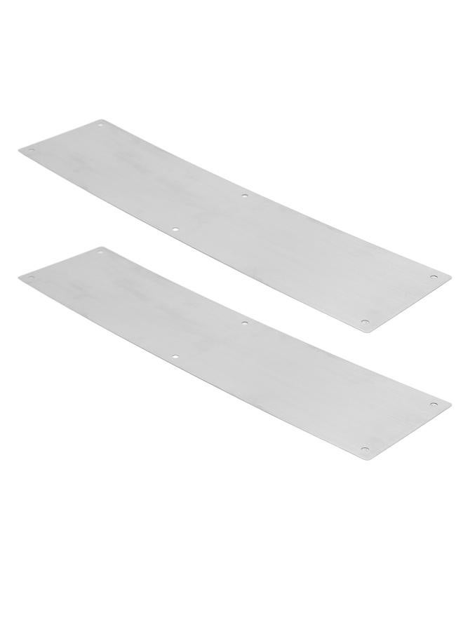 2PCS Door Kick Plate Decorative 304 Stainless Steel Door Protection Kick Plate for Interior and Exterior Doors