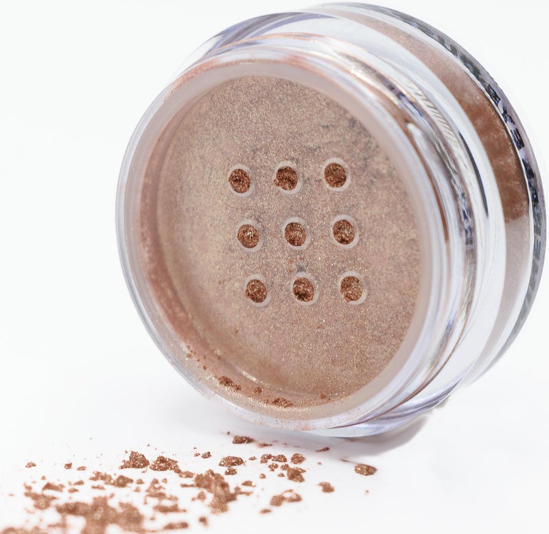 Pure Ziva Adobe Glaze Copper Bronze Light Red Pink Loose Eyeshadow Powder Pigment, Single Glitter Mineral Dust Jar Pot, Vegan, Talc & Paraben Free, No Animal Testing & Cruelty Free - Image 1