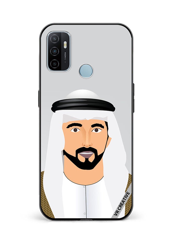 VR CREATIVE Protective Case Cover For Oppo A53 Sheikh Hamdan Bin Mohammed Bin Rashid Al Maktoum Design Multicolour - Image 1