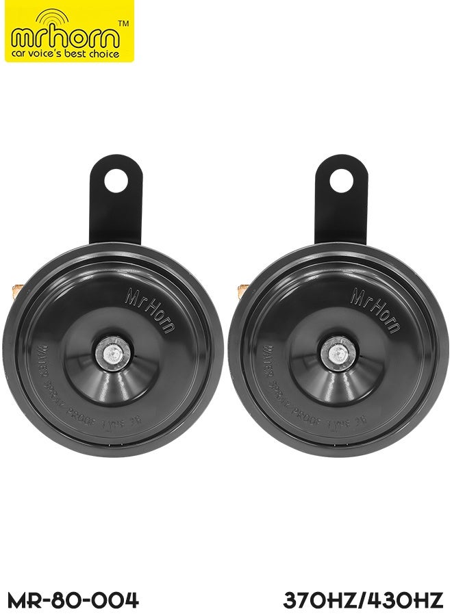 MRHORN Disc Horn 12V Dual Tone 370Hz 430Hz 115–118dB Loud Electric Car Horn Set Universal Vehicle Horn Pair - Image 5