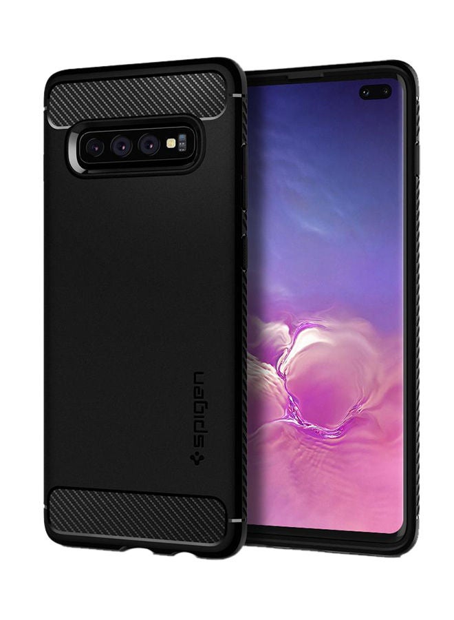 NIBEMINENT Rugged Armor Case Cover For Samsung Galaxy S10 Plus Matte Black - Image 1