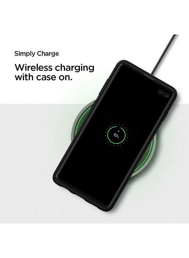 NIBEMINENT Rugged Armor Case Cover For Samsung Galaxy S10 Plus Matte Black - Image 5