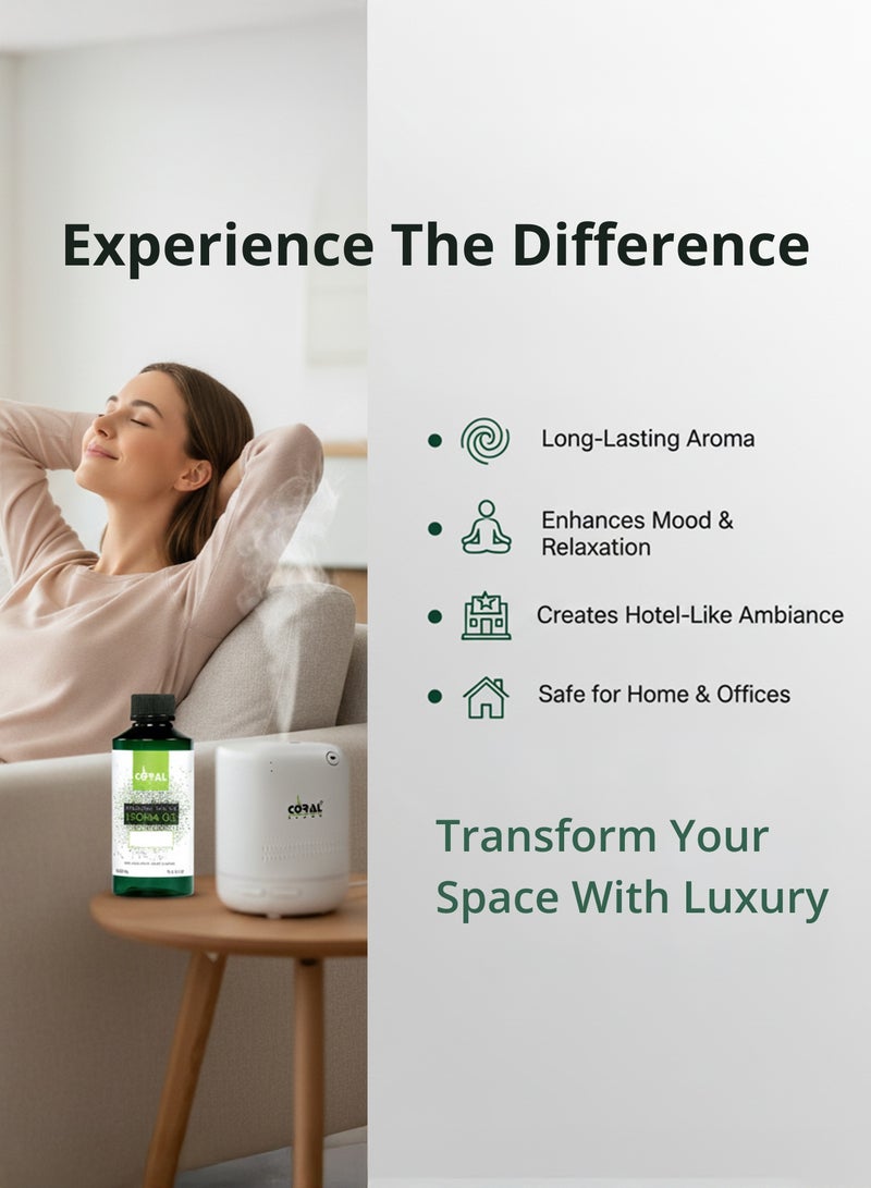 CORAL AROMA Bamboo Aroma Oil for Diffusers 200 ml, Long Lasting Nature Scent for Home and Offices - Image 2