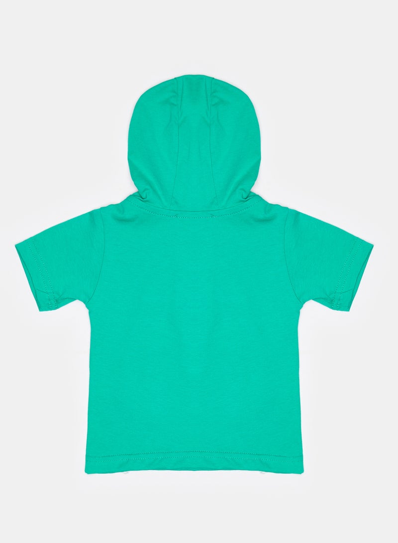 Panco Baby Boys BUBLE POP Hooded Short Sleeve T-shirt - Image 2