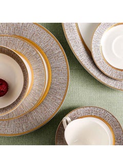 DANUBE HOME Royal 32-Piece New Bone China Dinner Set -Serve 6  - Image 3