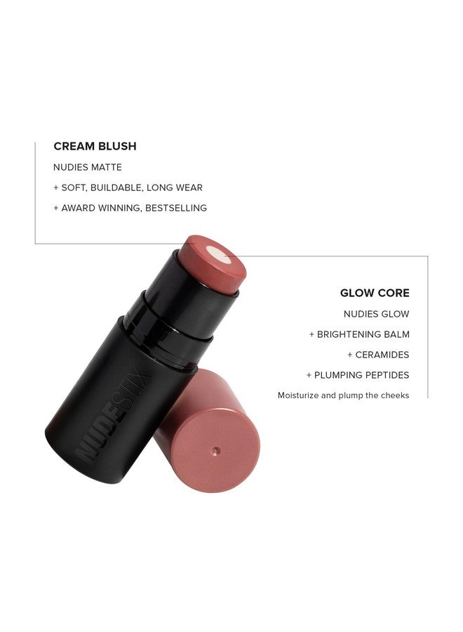 NUDESTIX Nudies Matte + Glow Core All Over Face Blush Color - Rose Glow - Image 4