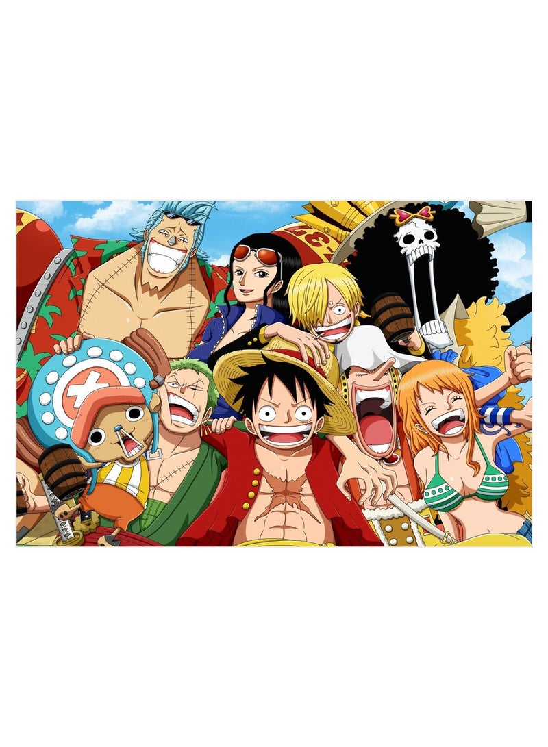 EBMINI One Piece King Puzzle Cartoon Welfare 1000 Pieces With Photo Frame 