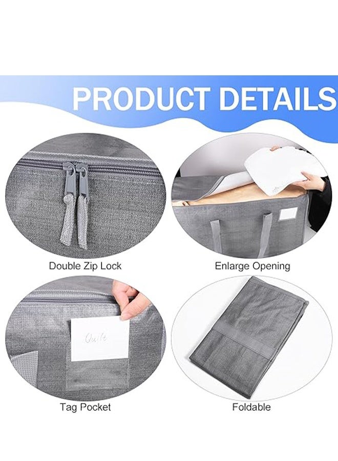 DUNISO 2packs Water-Resistant Storage Bag Organizer,Extra Large Storage Bag for Moving Organizer Bags,Foldable Storage Totes for Clothes, Camping, Travel, Space-Saving Organizer, Duffle Bags for Moving Boxes - Image 4