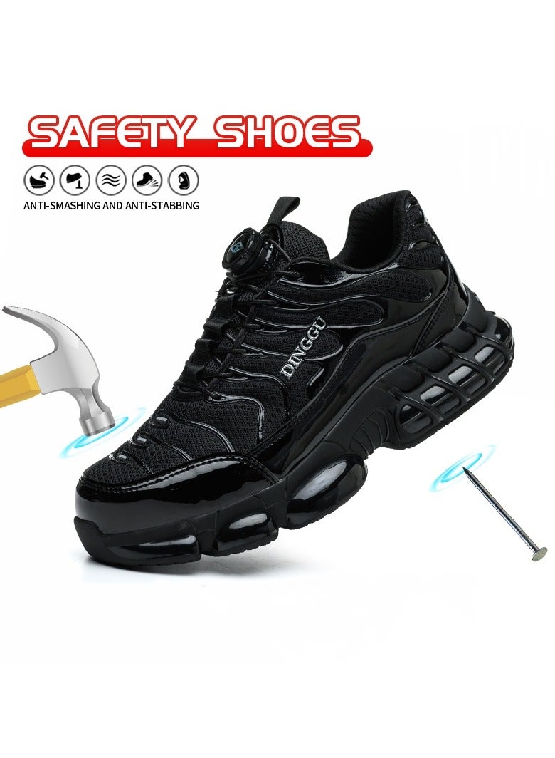 Dinggu Steel Toe Shoes for Men Lightweight Safety Shoes Comfortable Puncture Proof Slip On Indestructible Work Shoes and Fashion Sneakers. - Image 1