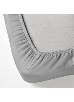 Rest 3-Piece Grey Plush 180X200+30Cm Fitted Bedsheet Set Includes 1 Deep Pocket Fitted Bedsheet And 2 Pillow Covers, Breathable And Machine Washable  - Image 2
