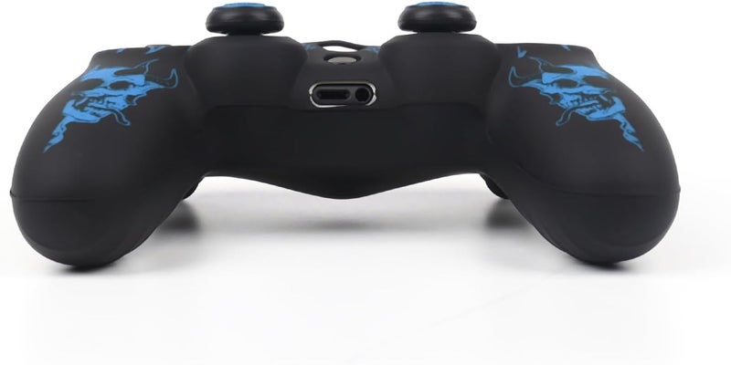 RALAN Horned Skull Head Design Controller Skin Cover with 2 Thumb Grips Compatible with PS4/Playstation 4 Slim/Pro Controller - Image 4
