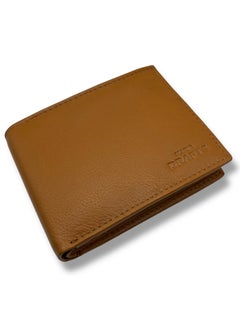 MARIO DRAFTS Mario Drafts Leather Bifold Wallet for Men, Tan  - Image 1