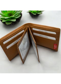 MARIO DRAFTS Mario Drafts Leather Bifold Wallet for Men, Tan  - Image 5