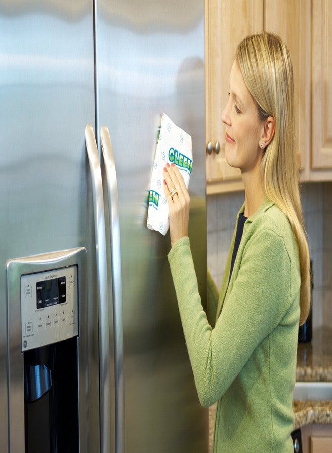 GLEEN 3817 Reusable Cleaning Cloth, 16" x 16", Green, 5 Count - Image 3