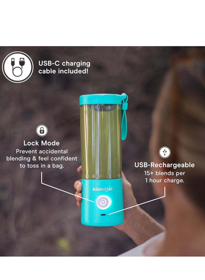 BlendJet Portable Blender for Smoothies & Shakes - 16oz BlendJet 2 Cordless Personal Small Blender, USB-C Rechargeable & Self Cleaning - Image 4