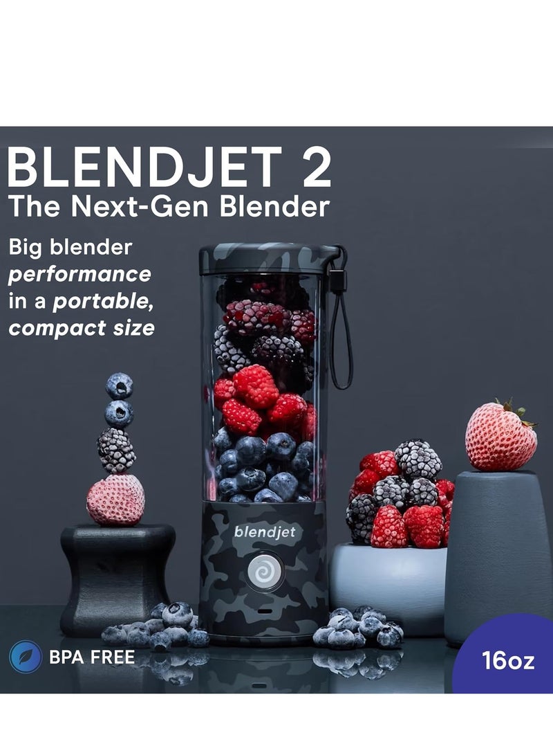 BlendJet Portable Blender for Smoothies & Shakes - 16oz BlendJet 2 Cordless Personal Small Blender, USB-C Rechargeable & Self Cleaning - Image 3