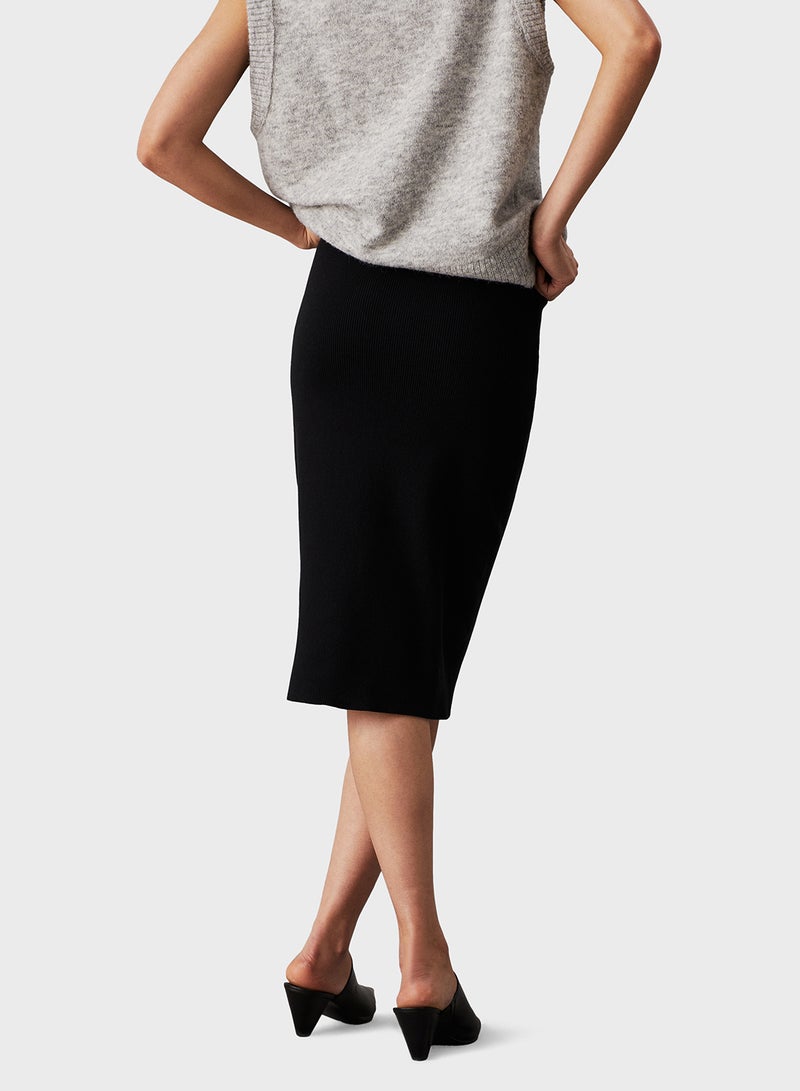 Calvin Klein Jeans Woven Label Sweater Skirt - Image 2