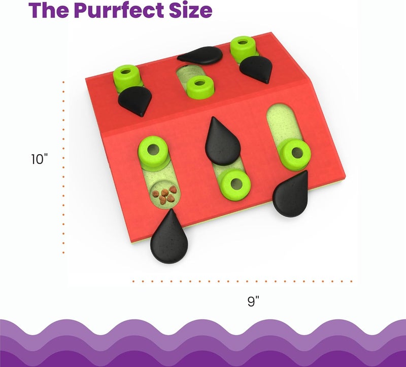 Catstages Nina Ottosson Melon Madness Puzzle & Play - Interactive Cat Treat Puzzle - Image 5