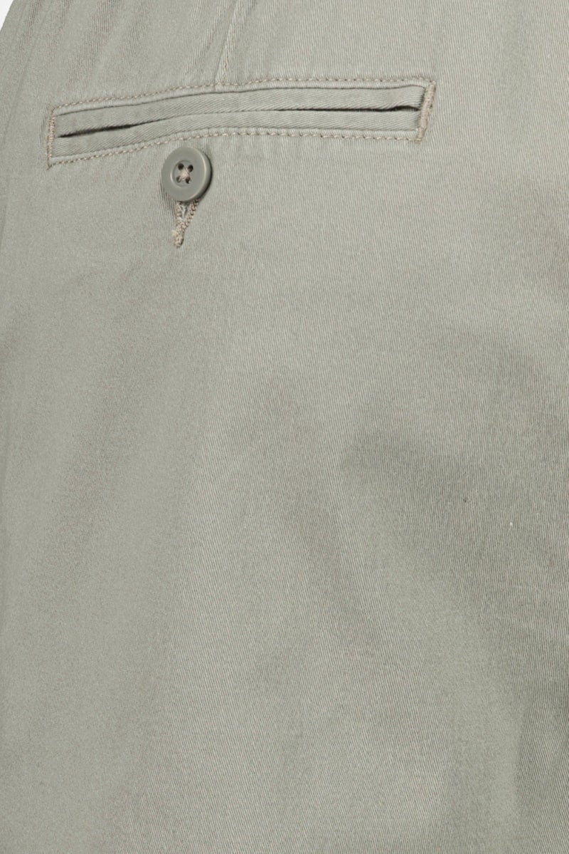 Threadbare Men Plain Basic Shorts, Sage Green - Image 5