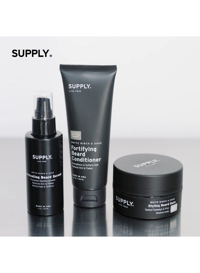 SUPPLY Fortifying Beard Conditioner Softens And Strengthens Beard Prevents Dry Itchy Beard And Split Ends Natural Nourishing Beard Conditioner For Softer Healthier Beard And Skin 3.4Oz - Image 5