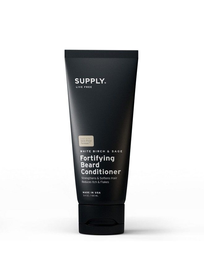 SUPPLY Fortifying Beard Conditioner Softens And Strengthens Beard Prevents Dry Itchy Beard And Split Ends Natural Nourishing Beard Conditioner For Softer Healthier Beard And Skin 3.4Oz - Image 1