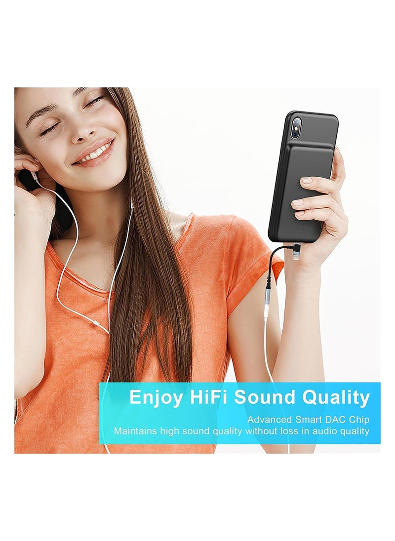 Excefore - Lightning to 3.5 mm Headphone Jack Adapter 2-IN-1 Headphone Adapter for iPhone Type C to 3.5mm Female Headphone Jack Adapter Compatible with Samsung Galaxy - Image 1