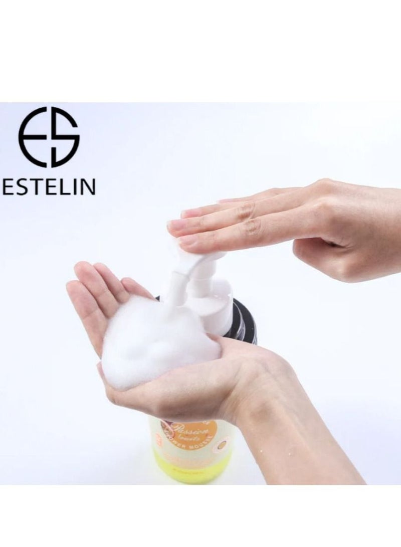 Estelin Nourishing & Smooth Peach Shower Mousse 370 ML - Image 5