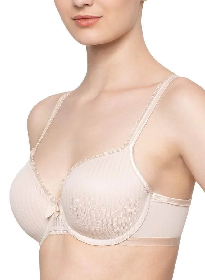 ترايامف Triumph International Women's Padded | Underwired | Beauty-Full Idol 34C Nude Beige | T-Shirt Bra with Adjustable Straps | Pack of 1