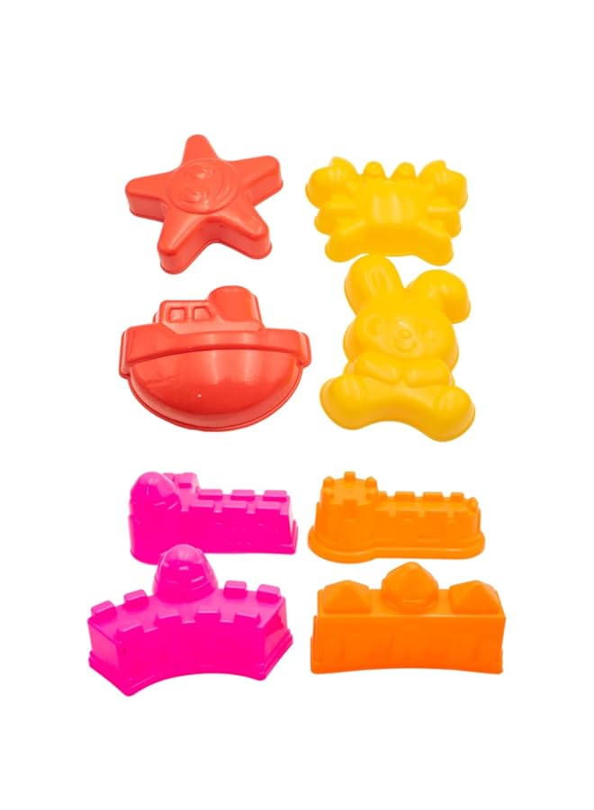 IToys Beach Toy Set 16 Pieces Bucket Shovel Moulds Truck Assorted Colours - Image 5