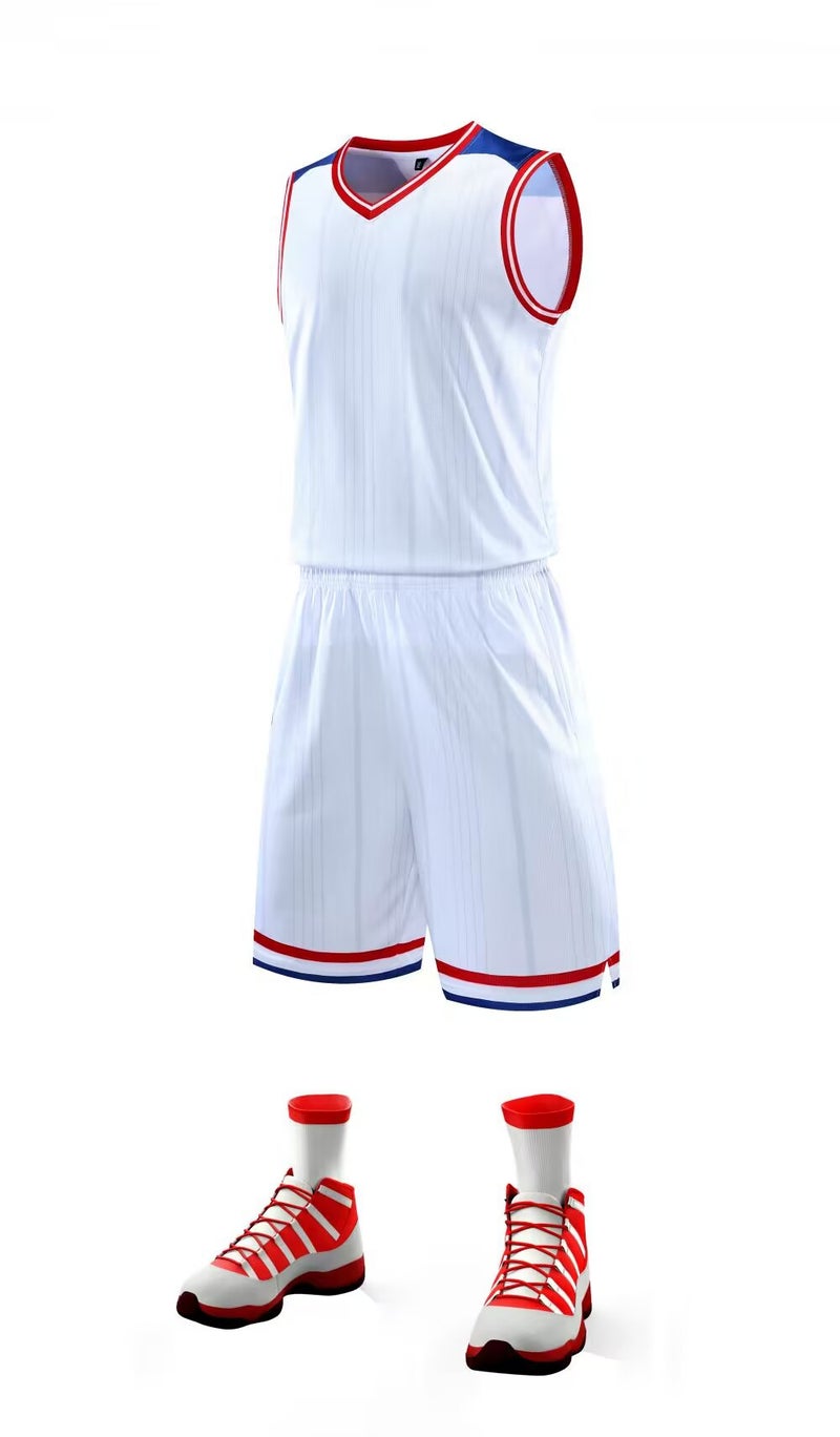 Fast Competition Sports Training Team Basketball Jersey Ball Uniform Group Purchase Printing Basketball Uniform Suit Men'S Group Purchase Summer - Image 1