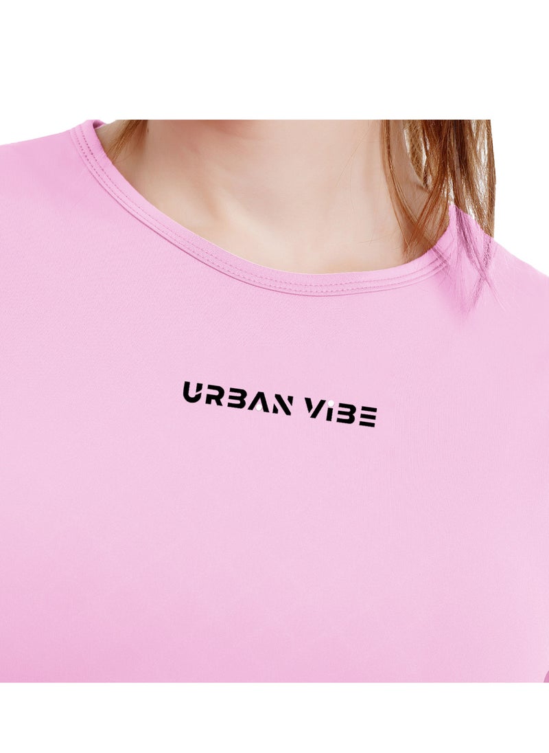 Selecta Now - Ladies Sleeveless Cotton Baby Pink T-Shirt Breathable Tank Top Soft Stretchable Women’s T Shirt Ideal for Hot Climate - Image 1