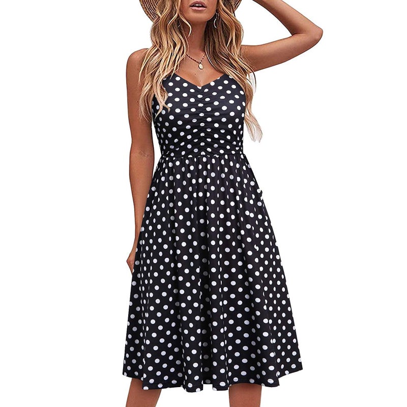 Printed Strap Dress - Image 2