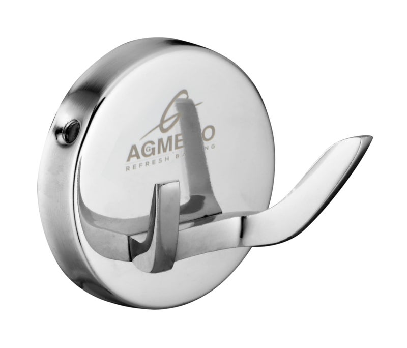 AGMECO Robe Hook Stainless Steel/Cloth-Towel Hanger/Bathroom Accessories (Pack of 1) - Image 1