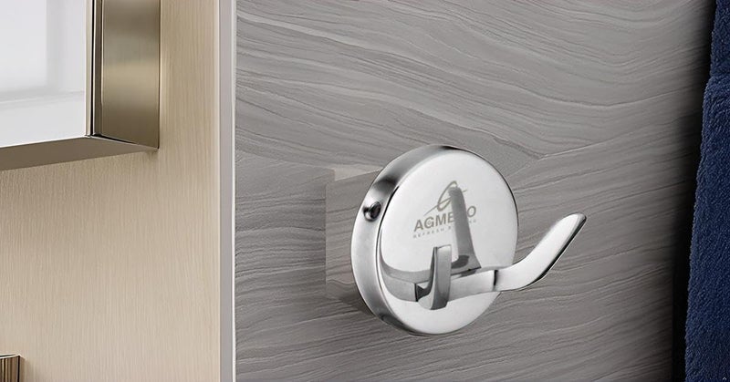 AGMECO Robe Hook Stainless Steel/Cloth-Towel Hanger/Bathroom Accessories (Pack of 1) - Image 2