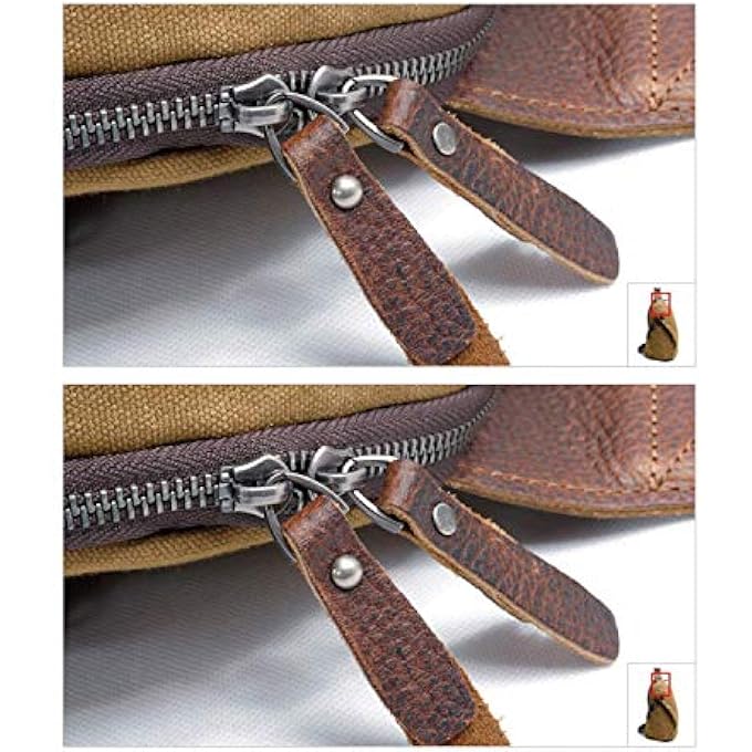 MUCHUAN Mens Sling Backpack Waxed Canvas Crossbody Bag Casual Daypacks - Image 3
