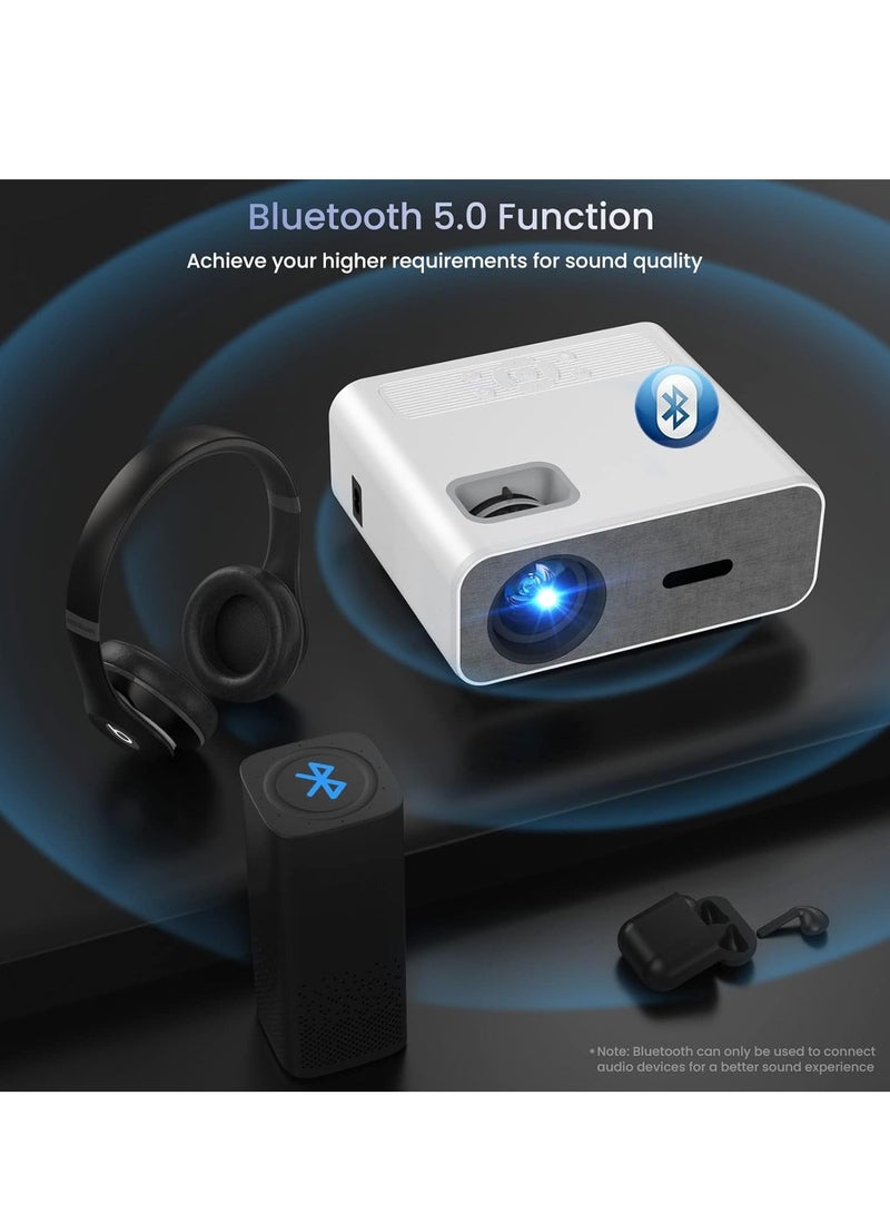 SYOSI 4K Projector with Wifi and Bluetooth, Mini Portable Projectors for Outdoor Home Movie, Compatible Laptop, Smartphone, TV Stick - Image 5