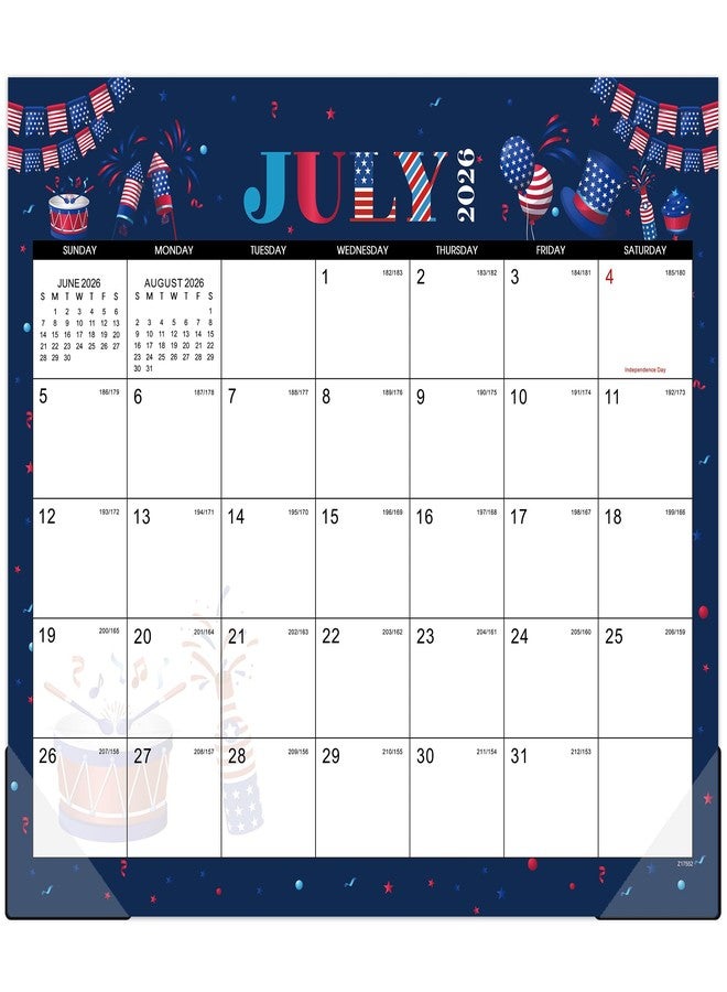 Coboll 2026-2027 Magnetic Calendar - Magnetic Calendar for Refrigerator from Jul.2026 - Dec.2027, 11.2"x13'', 2026-2027 Calendars 18 Months, Tear-off Pad, Large Blocks, Perfect for Refrigerator - Festival Theme - Image 1